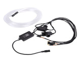 Car Use 1.5W RGBW 100pcs 0.03in 6.6ft Fiber Optic Lights Starlight Ceiling Light Kit APP Bluetooth V1294-YM0901-3119250087711
