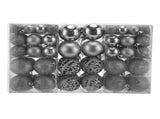 100pcs Christmas Ball Ornaments Shatterproof Hanging Balls for Christmas Tree Party DecorationSilver V1294-YM0715-3115210248113