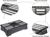 High-Load Folding Step Stool with Rounded Corner & Anti-Slip Footpad, Portable Stable Step Ladder V888-ELOSUNG55121