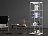 Stacked Display Cabinet Tempered Glass White DBOX1002-4-WH_NZ