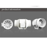 8inch Extractor Fan Duct Hydroponic Inline Exhaust Vent Industrial V201-HBZ1112WH8AU