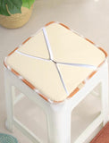 Square Bar Stool Seat with Ties 11 x 11 Inch Soft Comfort Stool Cover Barstool V1188-WSZ-A-828