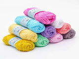 10-pack Cotton Knitting Crochet Yarn, 49m per roll, MultiColor V1237-ZY-506-0282
