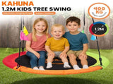 Kahuna Kids 1.2m Tree Saucer Swing Set Round with Hanging Straps 400kg Capacity SWG-KAH-ZH-48