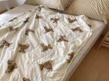 Air Conditioning Blanket Quilt Lightweight Bear Pattern Summer Blanket for Noon Break 150x200 V1294-YM0716-3117220185111