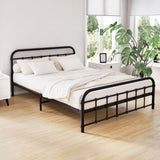 Artiss Bed Frame Metal Frames LEO - Double MBED-C-LEO-D-BK