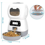 Smart Pet Automatic Feeder with 3.5L Capacity, Timed Portion Control, WiFi Remote Control, Voice V1341-ZY-XU2XU64T-A