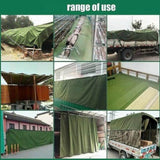 3x4M Army Heavy Duty Waterproof Canvas Tarp Tarpaulin Sun Blocked Dustproof V63-843021