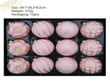 12-Piece Dopamine Christmas Ball Gift Set 8cm polystyrene, shatterproof and durable, V1232-DBAZSQ-SD-003