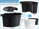 2 Pcs Car Detailing Bucket Organizer 10.2 x 7.8 x 5.5 Inch Car Washing Bucket Caddy Portable V1258-DP02-C-3044