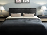 PU Leather Double Bed Headboard Bedhead - Black V63-768095