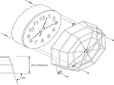 lulu Clock/Ball Damage Protector, Protective Coated Guard Device Safety Cover, 14.25 Inch Diameter, V1258-DP02-C-2876