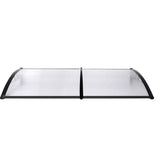 Mountview Window Door Awning Outdoor 1M X 2.4M Transparent 1x2.4M OD1006-1X2.4
