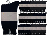 24 Pairs PREMIUM BAMBOO SOCKS Mens Heavy Duty Thick Work Socks BULK Cushion - Assorted Colour Pack V563-24BBSOX-ACOLOUR-SIZE7-11