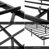 Artiss King Bed Frame,Floating Metal Bed Frame with Smart LED Lights - Sturdy Metal Platform Bed MBED-C-RAY-K