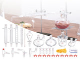Lab Distillation Kit, 3.3 Boro Lab Glassware Distillation Kit with 24, 40 Joint, 1000ml Essential V952-SYSZLTJJPWW1LEFCIV0