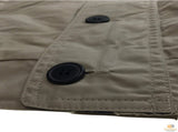 Mens Plus Size Jacket Big & Tall Blazer Zip Up Coat Bomber Military Style - Oyster - 5XL V563-MNSPLUSCOAT-OYSTER-5XL