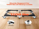 Fridge Stand Mobile Base, 1200 lbs Load Capacity, Washing Machine Stand with 8 Locking Twin Wheels V952-JJBYTCSJG233A4YR7V0