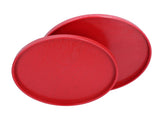 2Pcs/Set Red Round Tray Tea Cup Fruit Dessert Plate Serving Tray for Hotel Restaurant Home V1294-YM0901-3118210229211