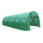 Greenfingers Greenhouse 6x3x2M Walk in Green House Tunnel Plant Garden Shed Dome GH-POLY-E-60X30-GR-D-AB