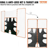 3-IN-1 Lacrosse Goal with Backstop and Target,3.7mx2.7m Lacrosse Net, Steel Frame Backyard Lacrosse V952-ZQGQQMTJK66Y43P7FV0