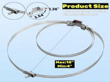 4 Pack Sign Mounting Brackets for Larger Poles, 4" to 15" Adjustable Expansion Tank Bracket, Metal V1259-DP01-A-991