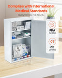 VEVOR 3-Shelf First Aid Cabinet 1000 Pieces Wall Mounted Medicine Metal Cabinet V952-JJJJS1250JZYO3RBU001V0