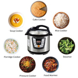 SOGA 2X Stainless Steel Electric Pressure Cooker 10L Nonstick 1600W ELECTRICPRESSURECOOKER10LX2