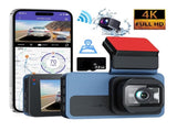 4K2.5K Dual Dash Cam with WiFi GPS ADAS, Front and Rear Car Camera Recorder with 32GB Card V462-TA-118-01
