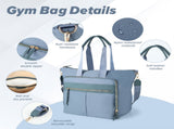 Travel Bag - Women's Travel Bag - Sports & Fitness Bag - Yoga Bag - Sports Bag - Carry-On Luggage V1265-260-SKY-BLUE1