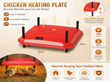 CARLA HOME Chick Brooder Heating Plate - Adjustable Height - Red - Chicken Heater V178-36540