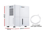Devanti 30L/Day Dehumidifier Home Air Dryer Mould Moisture 4.7L Tank DH-B-30L-WH