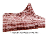 Warm and Soft Double-Sided Fleece Blanket, Cozy All-Season Throw Cuddling and Relaxing, Perfect V1370-AZ4-13814
