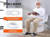 Raised Toilet Seat, 100 mm Height Raised, 136 kg Weight Capacity, Universal Toilet Seat Riser, Screw V952-LBSDSJGMTZDW0KLIAV0