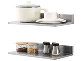 Stainless Steel Wall Mounted Shelf, Heavy Duty Kitchen and Restaurant Storage Rack, Wall Organizer V767-VVR-BGSCTTLL86162MWQSV0