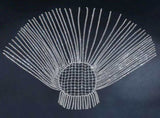 Women's long tassel water drill cap crystal baffle head chain hair jewelry wedding hair V1192-AZ-W-13673