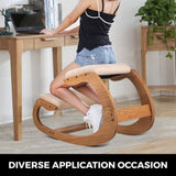 Ergonomic Kneeling Chair Heavy Duty Better Posture Kneeling Stool Office Chair Home for Body Shaping V952-DNGDBXMSKJ0000001V0