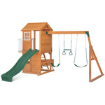 Lifespan Kids Springlake Play Centre With 2.2m Green Slide V420-LKPC-SPRING-GRN