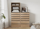 Artiss 6 Chest of Drawers Dresser Tallboy Pine FURNI-N-CDR-6D-WD-AB