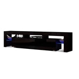 Artiss Entertainment Unit TV Cabinet LED 189cm Black Elo FURNI-L-TV189-BK-AB