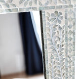 MOTHER OF PEARL SERENE REFLECTION WALL MIRROR V742-VM2