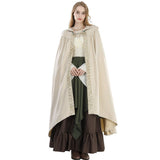 Cloak with Hood Women Renaissance Hooded Medieval Cloak Witch Robe Cape Hooded Cape Bridal Cloak V1192-AZ-W-0157