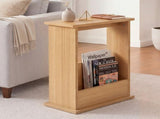 Levede Narrow Side Table Magazine Rack Slim End Bedside Storage Table Bedroom NI1091-BR-AU