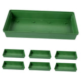 7-Piece Green Plastic Flower Foam Trays for Plant Arrangement, Floral Crafting and Home Decor Use V1366-AZ2-W-11325