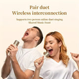 Mini Karaoke Machine with Wireless Microphones V1142-TM601099560353158