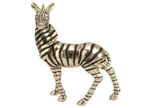 Resin Zebra Statues Gold Vivid Slip Resistant Compact Simulated Animal Statues for Home Decoration V1294-YM0703-3115230046711