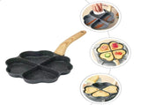 Black Wooden Handle Egg Pan Nonstick Multifunctional Frying Pan for Home Use V1366-AZ2-W-14048