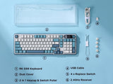 RK ROYAL KLUDGE S98 Mechanical w/Smart Display & Knob, Top Mount 96% Wireless Mechanical V413-RKS98-CL-CSWITCH