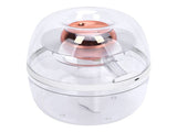 Portable Small Humidifier 3L Dual Nozzle Quiet Clear USB Desktop Humidifier with Night Light for V1294-YM0901-3113250054511