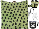 5 Pcs Bigfoot Sasquatch Gifts Sasquatch Lovers Gift with Large Blanket 12 oz Insulated Tumbler Socks V1258-DP02-C-317